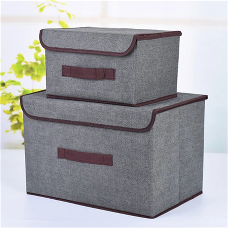 2Pcs Multi-use Folding Storage Basket Bins Rectangle Fabric Storage Container for Clothes Cosmetics Toys Sundries Organizer Box
2Pcs Multi-use Folding Storage Basket Bins Rectangle Fabric Storage Container for Clothes Cosmetics Toys Sundries Organizer Box