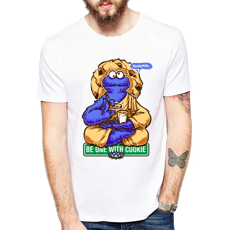 Funny Cookie Monster Printed Men T shirt Short Sleeve Casual t-shirts One With Cookie Tees Cool Tops Asian Size
Funny Cookie Monster Printed Men T shirt Short Sleeve Casual t-shirts One With Cookie Tees Cool Tops Asian Size