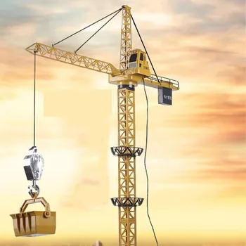 128CM 680°Rotation RC Tower Crane 6CH Lift Model 2.4G Remote Control Construction Crane Toy With Light & Sound For Kids Gift
128CM 680°Rotation RC Tower Crane 6CH Lift Model 2.4G Remote Control Construction Crane Toy With Light & Sound For Kids Gift