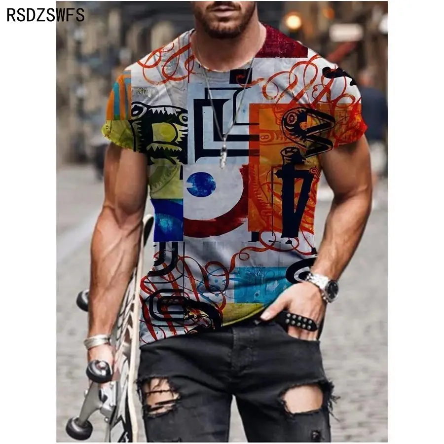 Summer New Men's Fashion scrawl Harajuku Printed O Collared Ethnic Style T Shirts Men's Oversized Vintage Short Sleeve Tshirts 
Summer New Men's Fashion scrawl Harajuku Printed O Collared Ethnic Style T Shirts Men's Oversized Vintage Short Sleeve Tshirts