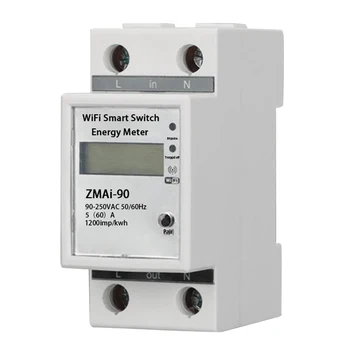 Mini Single Phase 35mm Din Rail Timing Delay Function Rental Room Multifunction Current Monitoring Energy Meter Smart WIFI Home
Mini Single Phase 35mm Din Rail Timing Delay Function Rental Room Multifunction Current Monitoring Energy Meter Smart WIFI Home