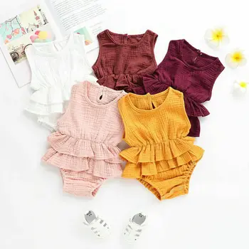 9 Colors Casual Toddler Baby Girl Boy Kid Sleeveless Cotton Romper Jumpsuit Infant Soft Solid Outfit 2020 Summer Clothes
9 Colors Casual Toddler Baby Girl Boy Kid Sleeveless Cotton Romper Jumpsuit Infant Soft Solid Outfit 2020 Summer Clothes