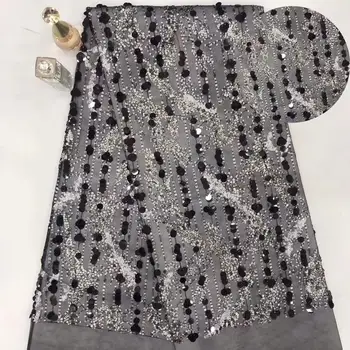 Madison African Lace Fabric 2019 High Quality Black Lace African Lace Fabric With Sequins Embroidery Nigerian Party Dress
Madison African Lace Fabric 2019 High Quality Black Lace African Lace Fabric With Sequins Embroidery Nigerian Party Dress