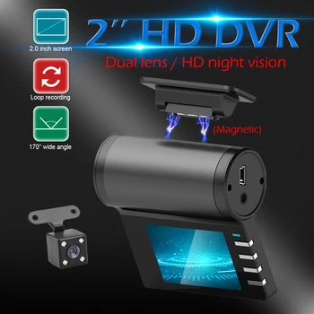 Anytek H1 Dashcam Full HD 1080P Car DVR Dashboard Dash Camera Low Light Night Vision with Rear View Camera 2.0 inch IPS Screen
Anytek H1 Dashcam Full HD 1080P Car DVR Dashboard Dash Camera Low Light Night Vision with Rear View Camera 2.0 inch IPS Screen