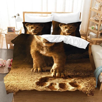 

The Lion King Simba 3d Bedding Set Duvet Covers Bed Linens bed set Comforter Bedding Sets Bedclothes Bed Linen (NO sheet)