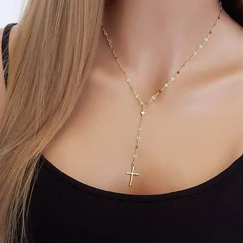 Simply Women Fashion Cross Rosary Necklace Gold Lariat Y Rosary Religious Chain Necklaces Body Jewelry Gifts
Simply Women Fashion Cross Rosary Necklace Gold Lariat Y Rosary Religious Chain Necklaces Body Jewelry Gifts