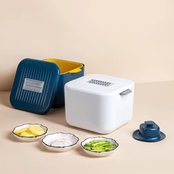 4 in 1 Multi-function Vegetable Cutter with Drainage Basket for Household Use does not Hurt Hand Shredder
4 in 1 Multi-function Vegetable Cutter with Drainage Basket for Household Use does not Hurt Hand Shredder