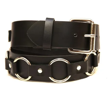 Vegetable Tanned Leather Metal Ring Circle Attached Chain Punk Music Band Performance Cowhide Belt
Vegetable Tanned Leather Metal Ring Circle Attached Chain Punk Music Band Performance Cowhide Belt