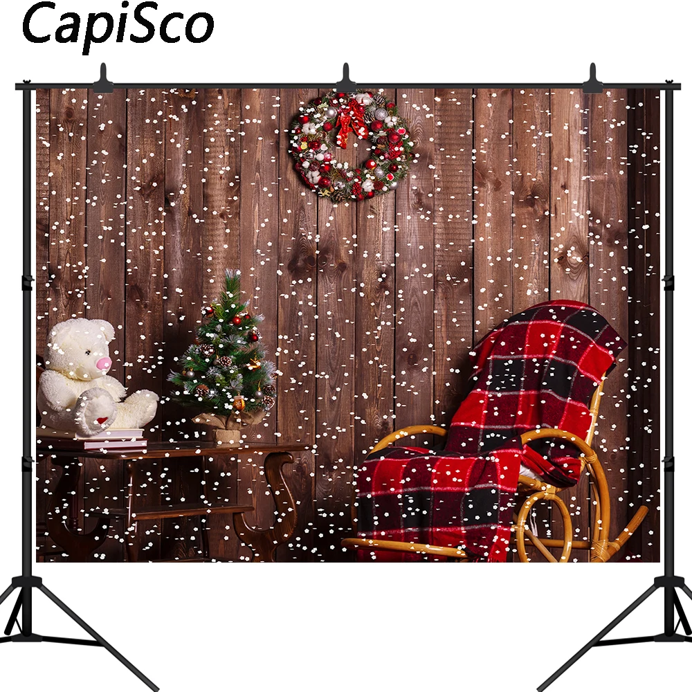 Capisco Merry Christmas Photography Background Vintage Wooden Wall Snowflake Toy Winter Backdrop Decor Photo Studio Props
Capisco Merry Christmas Photography Background Vintage Wooden Wall Snowflake Toy Winter Backdrop Decor Photo Studio Props