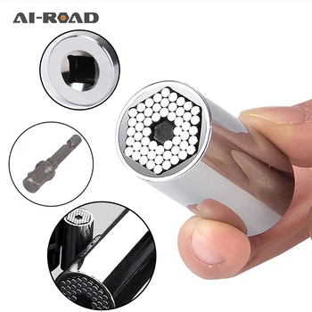 1PC 7-19mm Magic Spanner Grip Grip Multi Function Universal Ratchet Socket Power Drill Adapter Car Hand Tools Repair Kit 
1PC 7-19mm Magic Spanner Grip Grip Multi Function Universal Ratchet Socket Power Drill Adapter Car Hand Tools Repair Kit