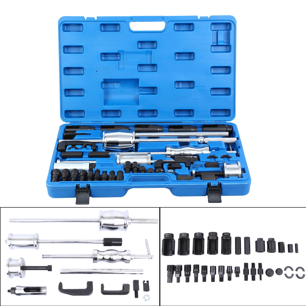 Samger 40 pcs Common Rail Injector Diesel Puller Set Extractor for Bosch Denso Siemens Delphi Professional Injection Tool Kit
Samger 40 pcs Common Rail Injector Diesel Puller Set Extractor for Bosch Denso Siemens Delphi Professional Injection Tool Kit