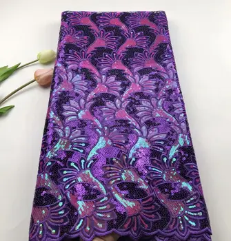 High Quality French Net Lace Fabric With Sequins Tulle Lace Fabric For Wedding Clothes 5 yards/lot HS209
High Quality French Net Lace Fabric With Sequins Tulle Lace Fabric For Wedding Clothes 5 yards/lot HS209