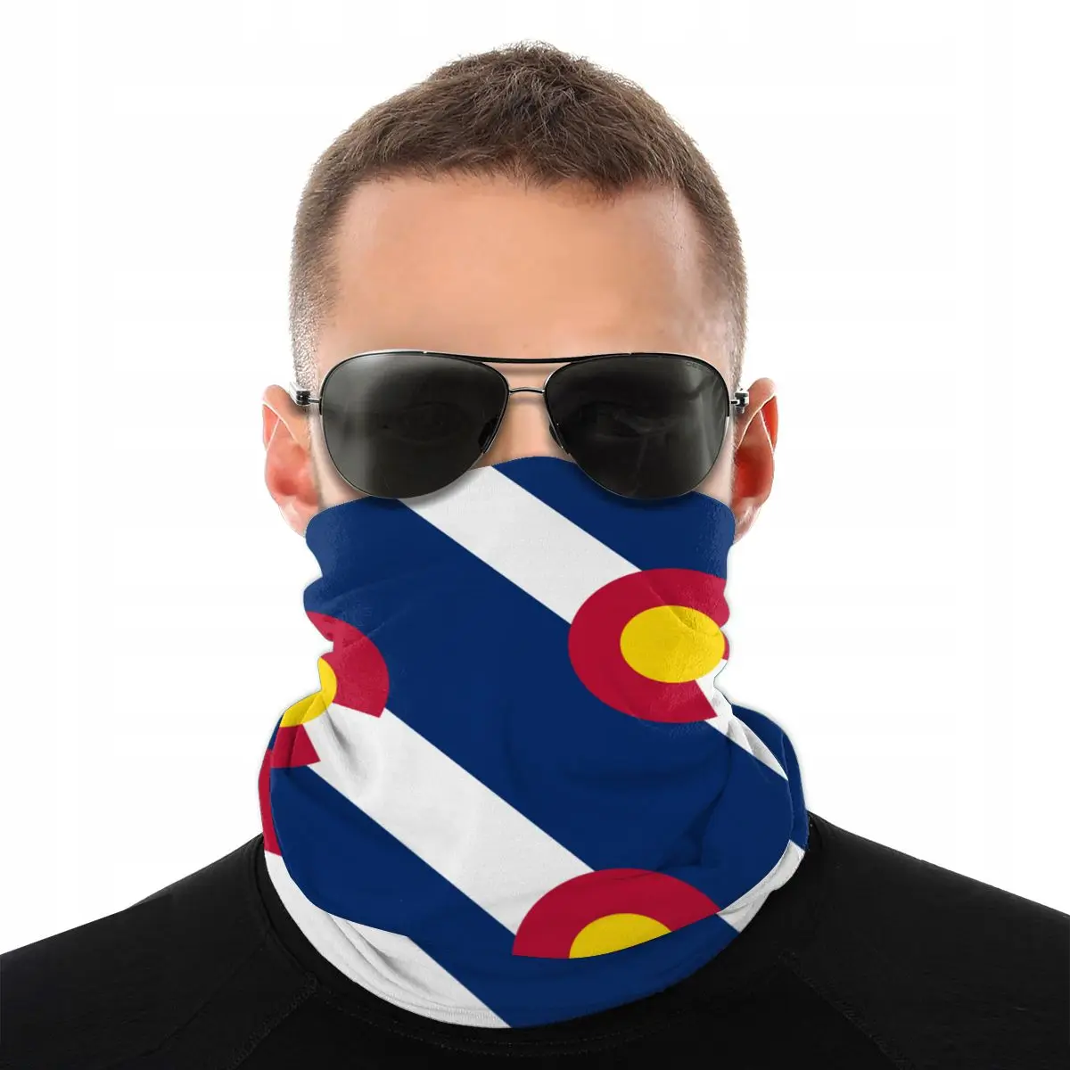 Colorado Flag Scarf Neck Face Mask Fashion Neck Gaiter Seamless Bandana Dustproof Headband Cycling Camping Halloween mask
Colorado Flag Scarf Neck Face Mask Fashion Neck Gaiter Seamless Bandana Dustproof Headband Cycling Camping Halloween mask