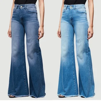 Plus Size Women Fashion High Waist Wide Leg Jeans Flared Bell Bottom Denim Pants
Plus Size Women Fashion High Waist Wide Leg Jeans Flared Bell Bottom Denim Pants