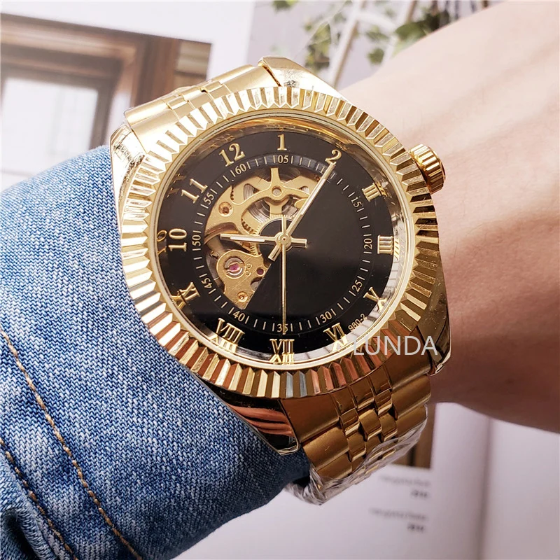 RLX mechanical Watch Hollow design flywheel Top Brand Luxury men's Automatic Wrist Watches Limitde-edition clock stainless steel
RLX mechanical Watch Hollow design flywheel Top Brand Luxury men's Automatic Wrist Watches Limitde-edition clock stainless steel