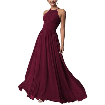 BGW 31927ht Wine Red Chiffon Beach Halter Evening Dresses Sleeveless Floor Length Ange Mouwen Avondjurk Dames 2020
BGW 31927ht Wine Red Chiffon Beach Halter Evening Dresses Sleeveless Floor Length Ange Mouwen Avondjurk Dames 2020