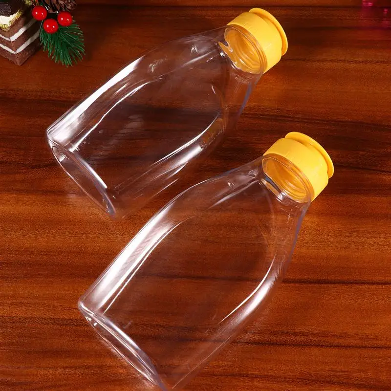 4 Stuks Transparant Plastic Honing Fles Voedsel Verpakking Fles Honing Pot Met Deksel Honing Fles Jam Container Thuis 500g Capaciteit Squeeze Bottles Aliexpress