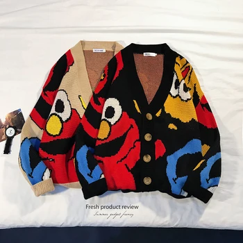 2020 Spring New Korean Couple Literary Neutral Unisex Lazy Wind Cartoon Knitted Bottom Loose Street Casual Sweater
2020 Spring New Korean Couple Literary Neutral Unisex Lazy Wind Cartoon Knitted Bottom Loose Street Casual Sweater