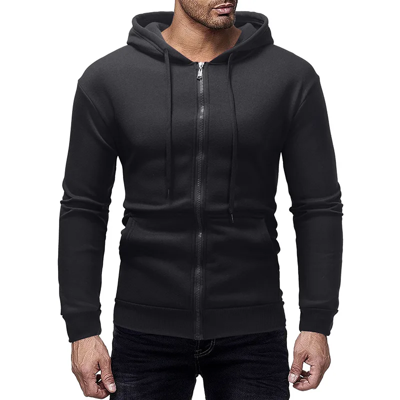 2019 Hoodie Men's Cardigans and Hoodies Pure Color Spring Youth Student Zipper Cap Spring and Autumn Sports Coat Streetwear
2019 Hoodie Men's Cardigans and Hoodies Pure Color Spring Youth Student Zipper Cap Spring and Autumn Sports Coat Streetwear