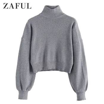 ZAFUL Women Warm High Neck Drop Shoulder Knitted Sweater Solid Color Lantern Sleeve Pullovers Ladies Tops Autumn 2019 Daily
ZAFUL Women Warm High Neck Drop Shoulder Knitted Sweater Solid Color Lantern Sleeve Pullovers Ladies Tops Autumn 2019 Daily