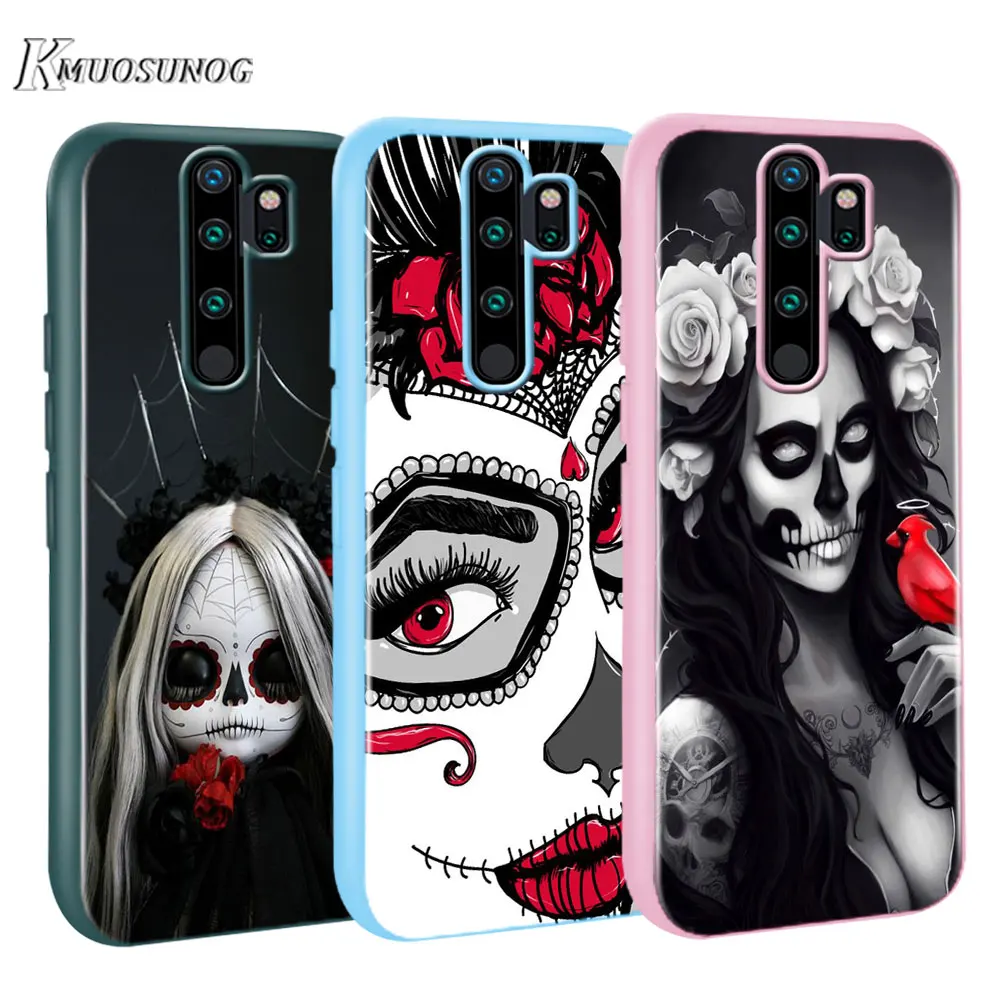 for Xiaomi Redmi Note 8T 8 7 6 Pro Baseus Candy Color Cover Catrinas skull flower for Redmi Note 5 Pro 5A 4 4X Case
for Xiaomi Redmi Note 8T 8 7 6 Pro Baseus Candy Color Cover Catrinas skull flower for Redmi Note 5 Pro 5A 4 4X Case