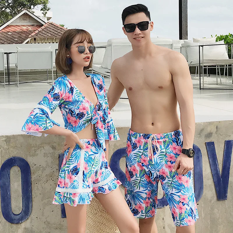 Couples Bathing Suit Skirt Bikini Split Type Boxer Four-piece Set Slimming Small Bust Gathering Sexy Hot Springs WOMEN'S Swimsui
Couples Bathing Suit Skirt Bikini Split Type Boxer Four-piece Set Slimming Small Bust Gathering Sexy Hot Springs WOMEN'S Swimsui