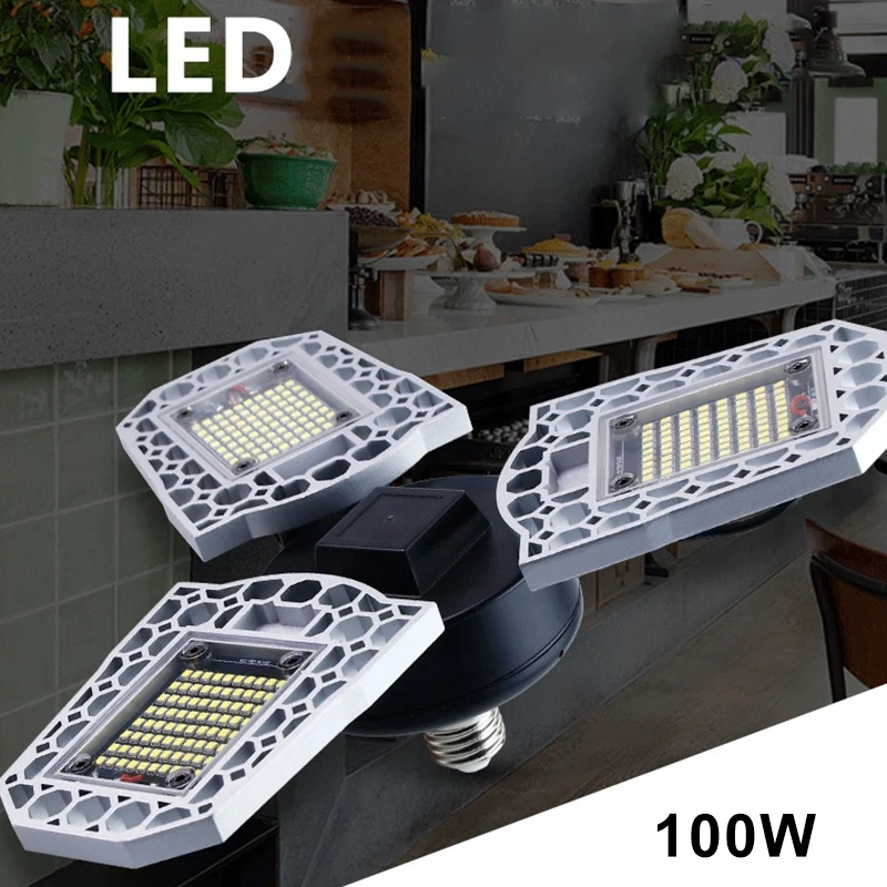 100W E27 LED Lamp 110V 220V LED Bulb Deformable High Power Light for Warehouse Factory Garage Basement Gym CNIM Hot
100W E27 LED Lamp 110V 220V LED Bulb Deformable High Power Light for Warehouse Factory Garage Basement Gym CNIM Hot