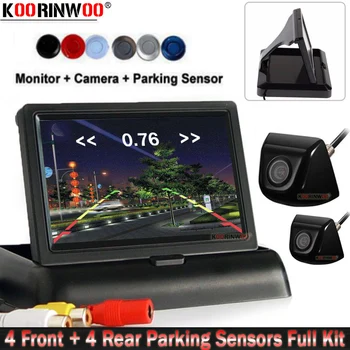 Koorinwoo Video System Car Parking Sensors 8 Alert 4.3" Car Monitor Adjustable Alarm Front Camera + Rear view Camera With Lights
Koorinwoo Video System Car Parking Sensors 8 Alert 4.3" Car Monitor Adjustable Alarm Front Camera + Rear view Camera With Lights