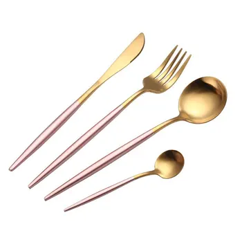 4pcs Dinnerware Cutlery Set Tableware Set Gold Cutlery Stainless Steel Spoon Fork Spoon Tableware Kitchen Spoon And Fork Set
4pcs Dinnerware Cutlery Set Tableware Set Gold Cutlery Stainless Steel Spoon Fork Spoon Tableware Kitchen Spoon And Fork Set