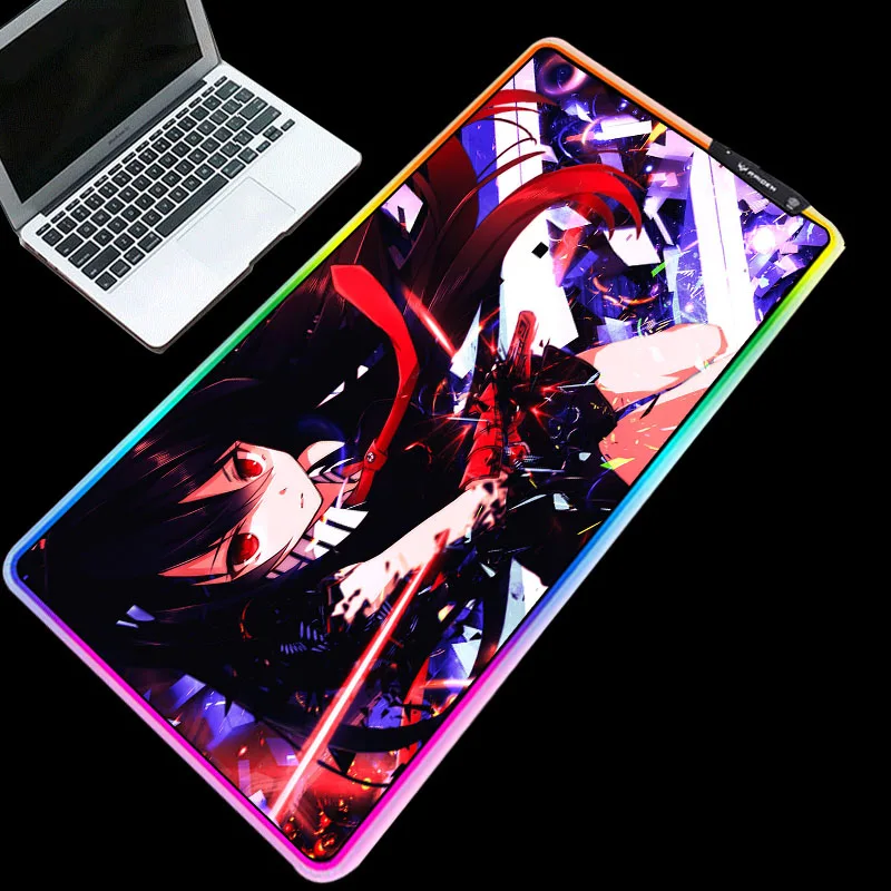 Mairuige Cool sword holding girl mouse anime pattern table mat RGB lighting multi-size keyboard pad
Mairuige Cool sword holding girl mouse anime pattern table mat RGB lighting multi-size keyboard pad