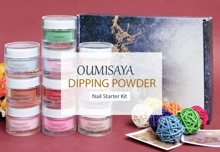 oumisaya nail dipping powder colors with dip system essentials