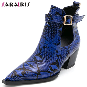 SARAIRIS 32-50 New Ladies Casual Party Boots Chunky High Heels Summer Boots Women Fashion Snake Prints Ankle Shoes Woman
SARAIRIS 32-50 New Ladies Casual Party Boots Chunky High Heels Summer Boots Women Fashion Snake Prints Ankle Shoes Woman
