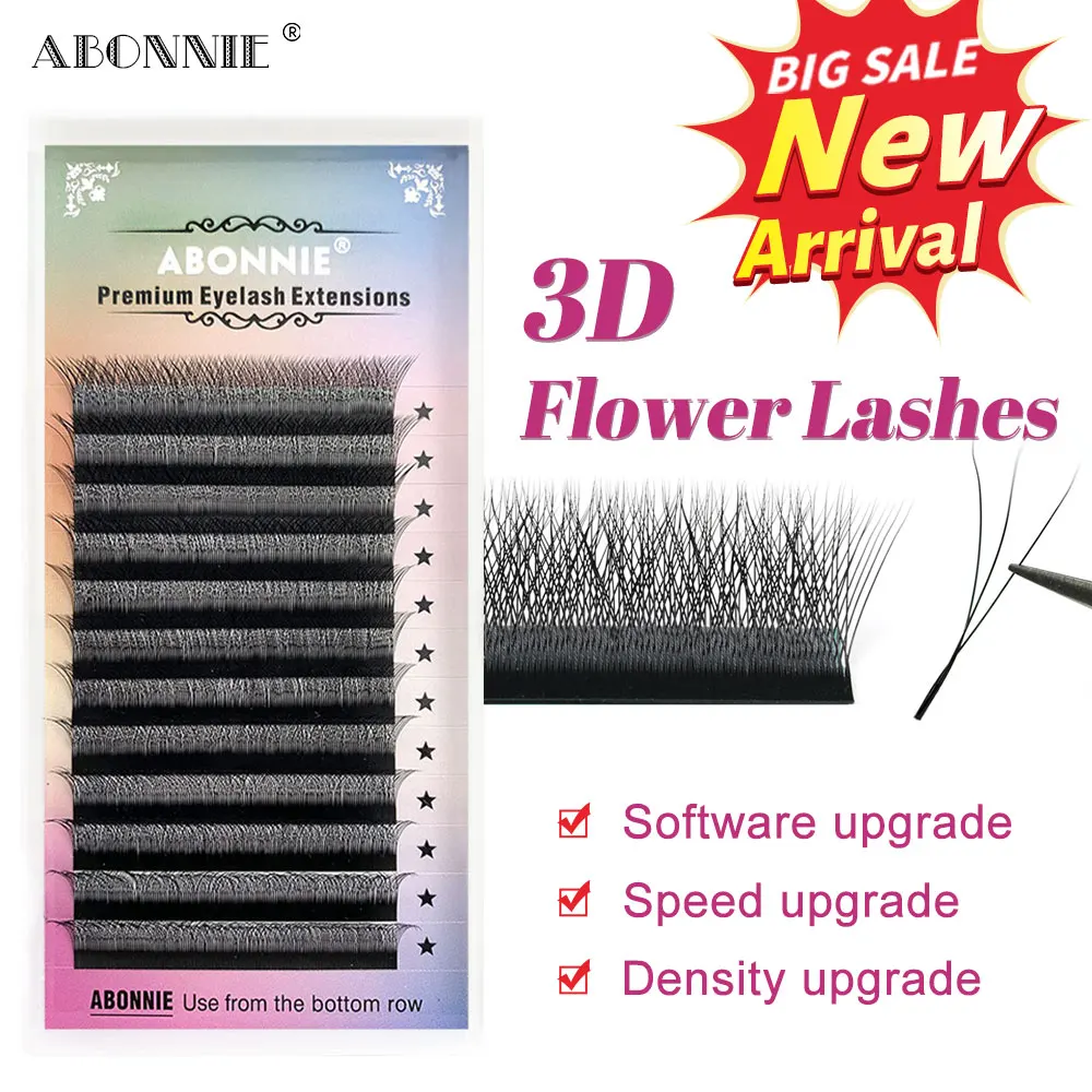 Abonnie Automatic Flowering 3D Shape Bloom Premade Fans Natural Soft Makeup Eyelashes
Abonnie Automatic Flowering 3D Shape Bloom Premade Fans Natural Soft Makeup Eyelashes