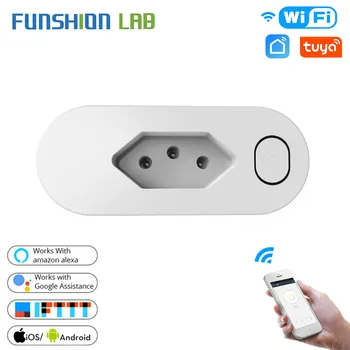 BR WiFi Smart Plug Outlet Wireless Power Socket Smart Life/Tuya App Remote Control Work with Alexa Google Home No Hub Required
BR WiFi Smart Plug Outlet Wireless Power Socket Smart Life/Tuya App Remote Control Work with Alexa Google Home No Hub Required