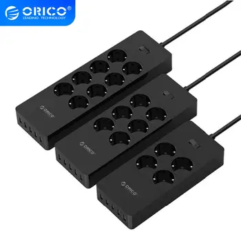 ORICO Power Strip EU Plug Extension Socket Outlet Surge Protector EU Power Strip with 5x2.4A USB Super Charger Ports
ORICO Power Strip EU Plug Extension Socket Outlet Surge Protector EU Power Strip with 5x2.4A USB Super Charger Ports