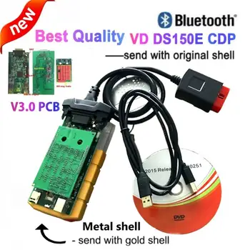 2020 NEW Arrival gold colour OBD2 SCANNER VD DS150E CDP Bluetooth 2016 keygen on CD for delphis cars/trucks obd2 diagnostic tool
2020 NEW Arrival gold colour OBD2 SCANNER VD DS150E CDP Bluetooth 2016 keygen on CD for delphis cars/trucks obd2 diagnostic tool