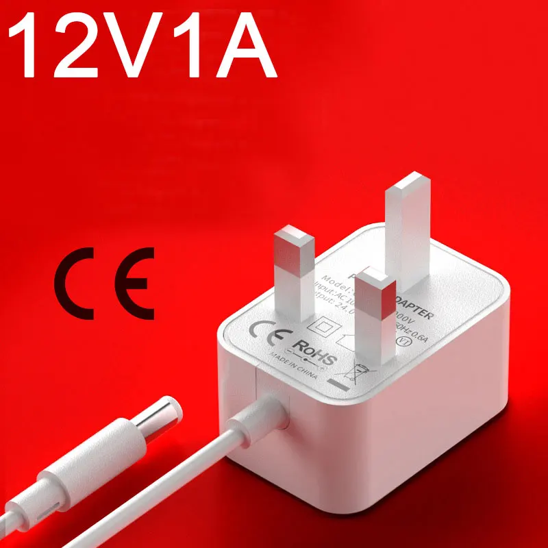 12V1A Power Adapter Plug-in UK Universal 12W Universal Adapter 5.5*2.1/5.5*2.5/3.5*1.35 DC Output Power Adapter
12V1A Power Adapter Plug-in UK Universal 12W Universal Adapter 5.5*2.1/5.5*2.5/3.5*1.35 DC Output Power Adapter