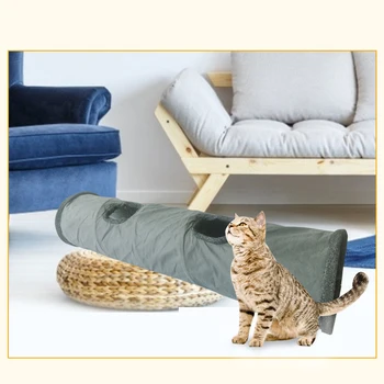 Foldable Cat Tunnel Plush Interactive Puzzle Pet Toy With Ball Play Tube Funny Toys Goods for Dogs Cats Rabbit pets Training 
Foldable Cat Tunnel Plush Interactive Puzzle Pet Toy With Ball Play Tube Funny Toys Goods for Dogs Cats Rabbit pets Training