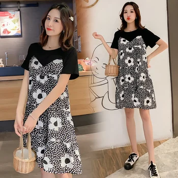 869# Summer Korean Fashion Maternity Dresses Floral Printed Chiffon Patchwork Cotton Loose Clothes for Pregnant Women Pregnancy
869# Summer Korean Fashion Maternity Dresses Floral Printed Chiffon Patchwork Cotton Loose Clothes for Pregnant Women Pregnancy