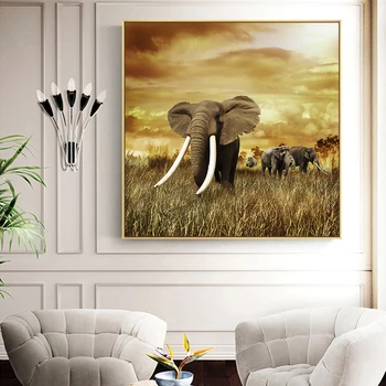 White Ivory Elephant Wild Animals Landscape Oil Painting on Canvas Posters and Print Wall Art Picture for Living Room Home Decor 
White Ivory Elephant Wild Animals Landscape Oil Painting on Canvas Posters and Print Wall Art Picture for Living Room Home Decor