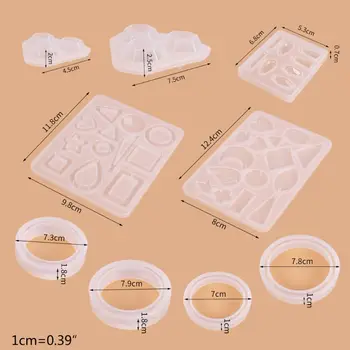 39Pcs/Set Crystal Epoxy Resin Mold Geometric Irregular Earrings Pendant Casting Mould Handmade DIY Crafts Jewelry Making Tools 
39Pcs/Set Crystal Epoxy Resin Mold Geometric Irregular Earrings Pendant Casting Mould Handmade DIY Crafts Jewelry Making Tools