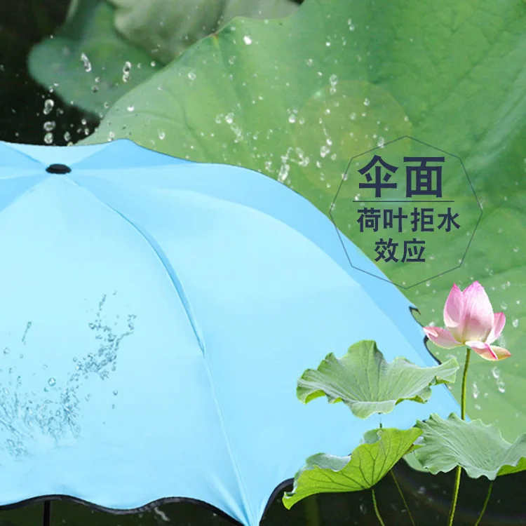 Water Open Umbrella Creative Advertising Umbrella Customizable Logo Color Changing Vinyl Umbrella Three Fold Folding Sun-resista
Water Open Umbrella Creative Advertising Umbrella Customizable Logo Color Changing Vinyl Umbrella Three Fold Folding Sun-resista