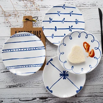 Creative Round Plate Breakfast Plate Ceramic Tableware European Dessert Fruit Plate Western Plate Tableware Dishes Cute Plate
Creative Round Plate Breakfast Plate Ceramic Tableware European Dessert Fruit Plate Western Plate Tableware Dishes Cute Plate