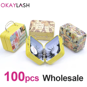 OKAYLASH Wholesale Mini Cute Empty Eyelash Suitcase Fashionable Mink Eyelash Storage Packaging Lash Container Custom Bulk Sale
OKAYLASH Wholesale Mini Cute Empty Eyelash Suitcase Fashionable Mink Eyelash Storage Packaging Lash Container Custom Bulk Sale