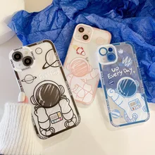 For iPhone 13 Pro Max Case Cute Astronaut Phone Case For iPhone 12 11 Pro Max X XR XS Max 7 8 Plus Transparent Back Cover
For iPhone 13 Pro Max Case Cute Astronaut Phone Case For iPhone 12 11 Pro Max X XR XS Max 7 8 Plus Transparent Back Cover