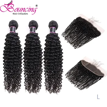 Bouncing Kinky Curly Human Hair Bundles &13X4 Lace Frontal Brazilian 100% Remy Human Hair Unprocessed Natural Color Weft
Bouncing Kinky Curly Human Hair Bundles &13X4 Lace Frontal Brazilian 100% Remy Human Hair Unprocessed Natural Color Weft
