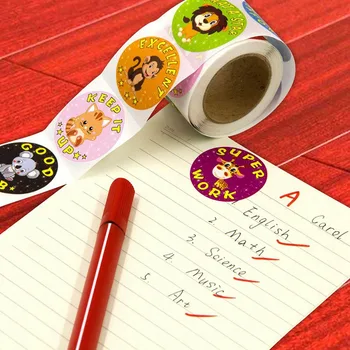 500Pcs/Roll Cartoon Animals Sticker Teacher Reward Stickers School Student Encouragement Words for Kids Toy Sticker
500Pcs/Roll Cartoon Animals Sticker Teacher Reward Stickers School Student Encouragement Words for Kids Toy Sticker