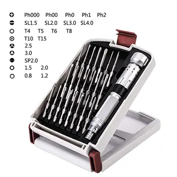 Precision Screwdriver Set 23 pcs with 22 bits,S2 Steel Repair Tool Kit for iPhone/Computer/Electronics/Laptops
Precision Screwdriver Set 23 pcs with 22 bits,S2 Steel Repair Tool Kit for iPhone/Computer/Electronics/Laptops