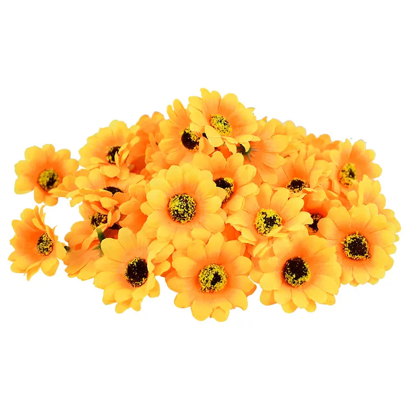 100pcs 4.5cm Artificial Flower Head Yellow Silk Sunflower Wedding Birthday Party Decor Fake Flower DIY Scrapbooking Accessories
100pcs 4.5cm Artificial Flower Head Yellow Silk Sunflower Wedding Birthday Party Decor Fake Flower DIY Scrapbooking Accessories