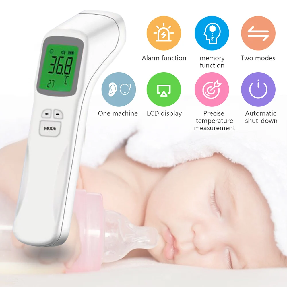Non-contact Infrared Electronic Thermometer Digital Thermometer Accurate Fast Measurement Temperature Gun For Children Adult
Non-contact Infrared Electronic Thermometer Digital Thermometer Accurate Fast Measurement Temperature Gun For Children Adult